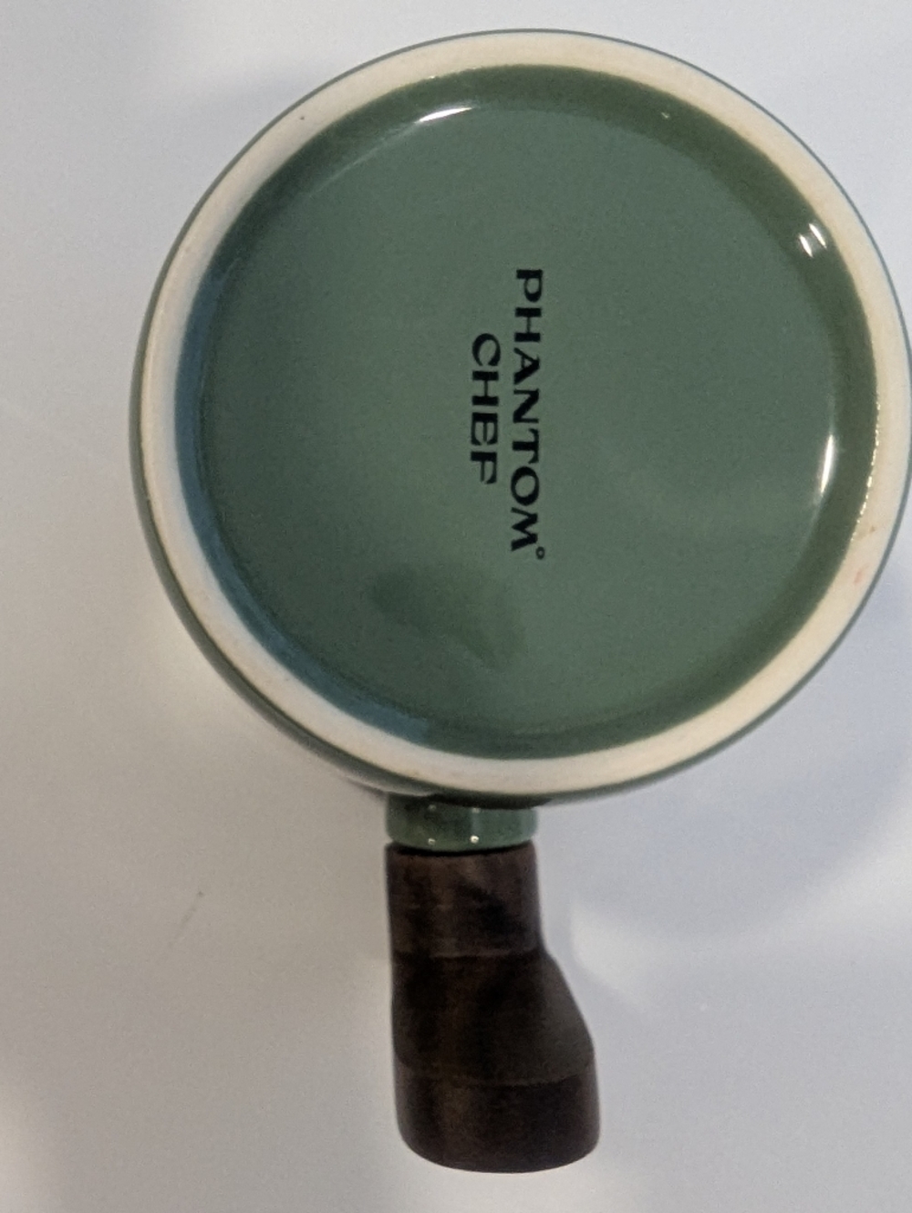 (3/30$) Phantom Chef Wood Handle Coffee Mug - Sage - Picture 5 of 6